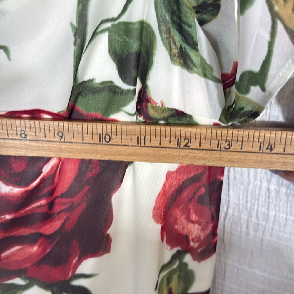 Betsey Johnson Off-Shoulder rose Floral Midi Dress – Size 2 – Gorgeous! - Picture 11 of 12
